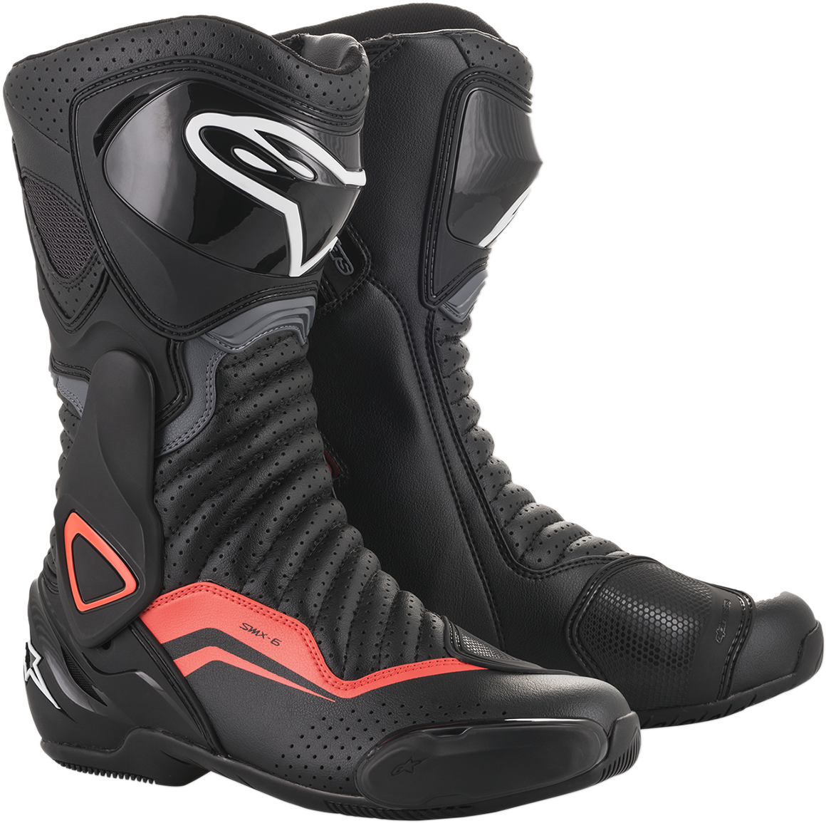 ALPINESTARS SMX-6 v2 Vented Boots - Black/Gray/Red - US 9 / EU 43 2223017-1133-43