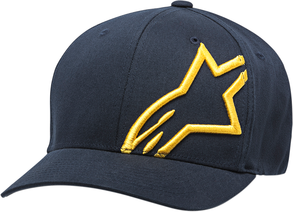 ALPINESTARS Corp Shift 2 Hat - Navy/Gold - Small/Medium 1032810087059SM