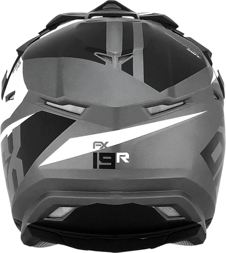 AFX FX-19R Helmet - Racing - Frost Gray - Medium 0110-7074