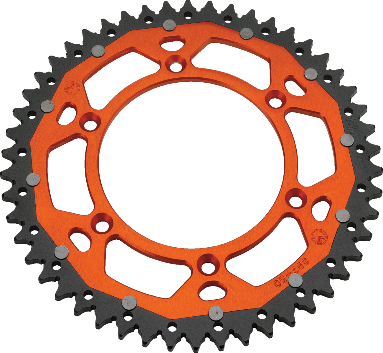 MOOSE RACING Dual Sprocket - Orange - 50 Tooth 1210-897-50-14X