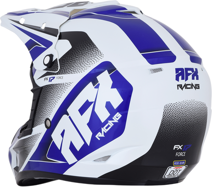 Casco AFX FX-17 - Force - Blanco perla/Azul - Mediano 0110-5239