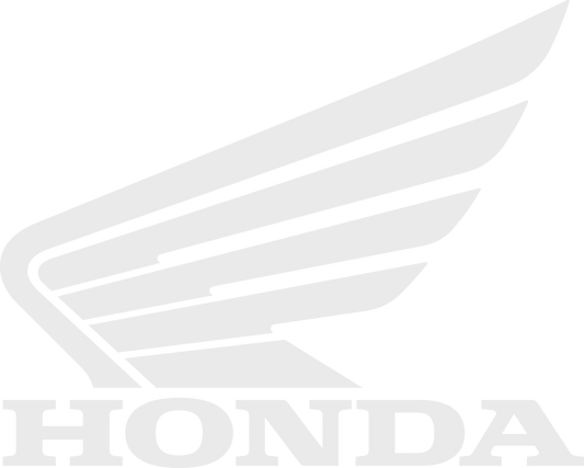 Calcomanías con logotipo de FACTORY EFFEX - Honda Wing - Blanco - Paquete de 3 04-2692