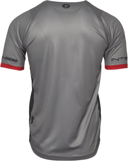 THOR Intense Team Jersey - Short-Sleeve - Black/Gray - Large 5120-0059