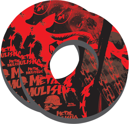 FACTORY EFFEX Grip Donuts - Metal Mulisha Rojo/Negro 14-67952 