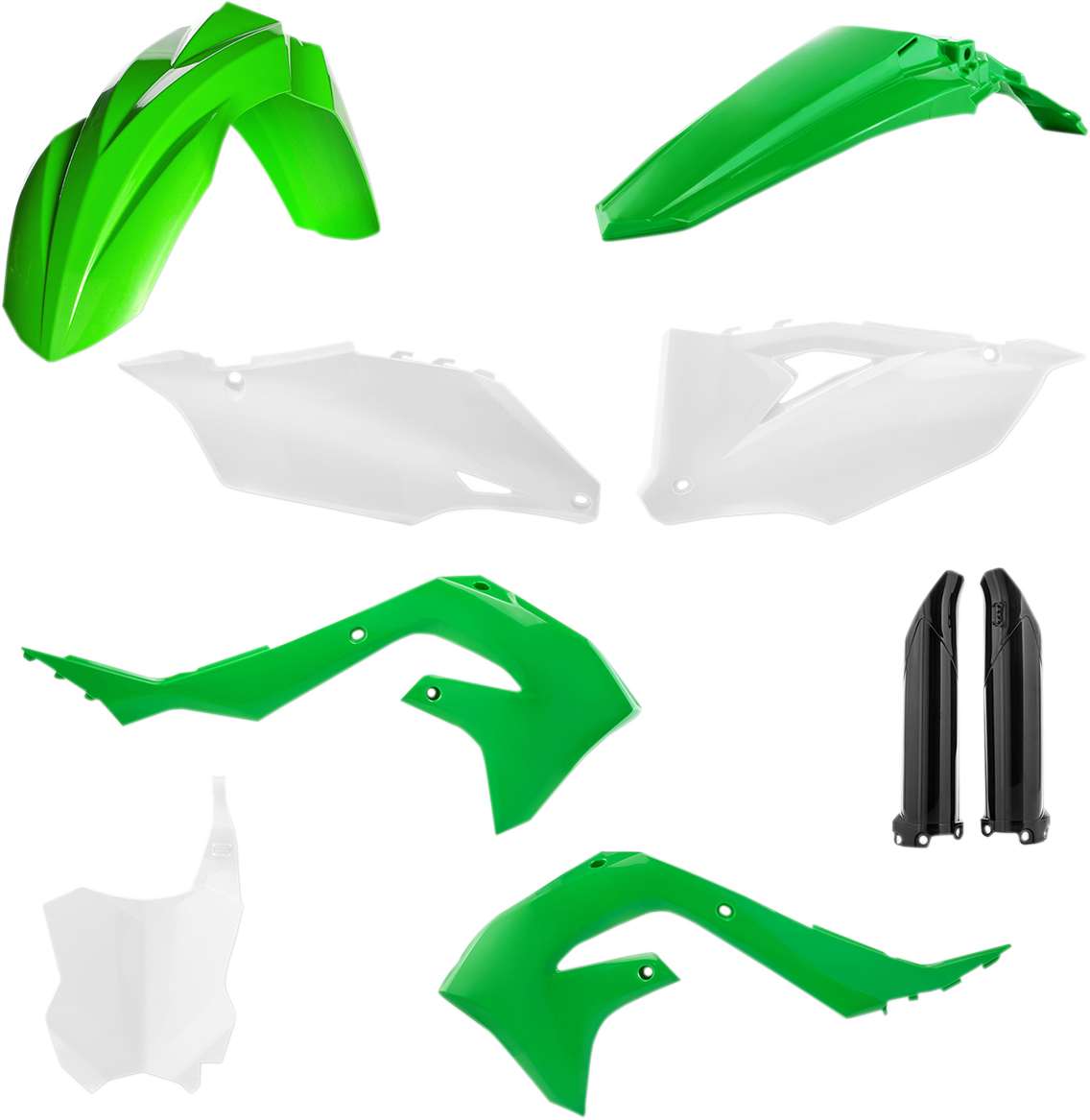 Kit de carrocería de repuesto completo ACERBIS - OEM Verde/Blanco/Negro 2736296812