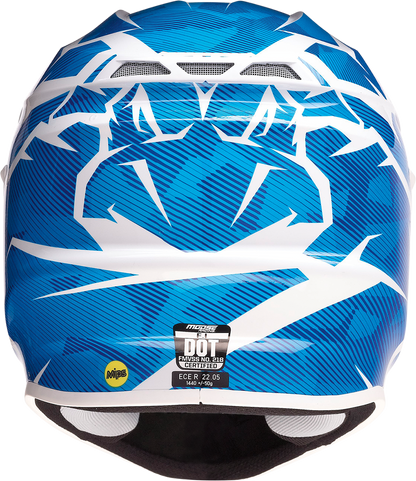 MOOSE RACING F.I. Helmet - Agroid Camo - MIPS® - Blue/White - Medium 0110-7768