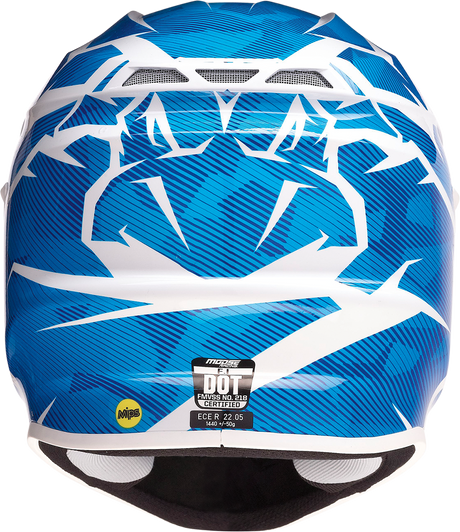 MOOSE RACING F.I. Helmet - Agroid Camo - MIPS® - Blue/White - Small 0110-7767