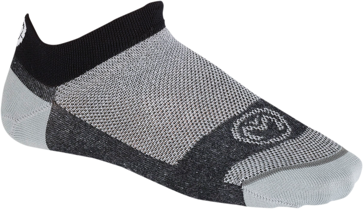 MOOSE RACING Casual Low Socks - Black/Gray - S/M 3431-0603