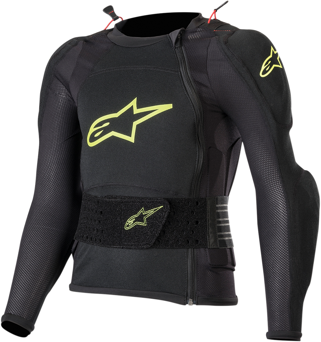ALPINESTARS Youth Bionic Plus Protection Jacket - Black/Fluo Yellow - Large/XL 6545620-155-LXL