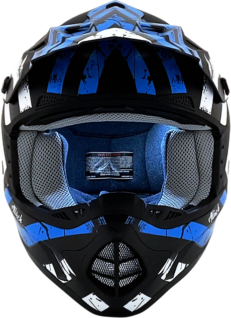 AFX FX-17 Helmet - Attack - Matte Blue/Black - XL 0110-7164