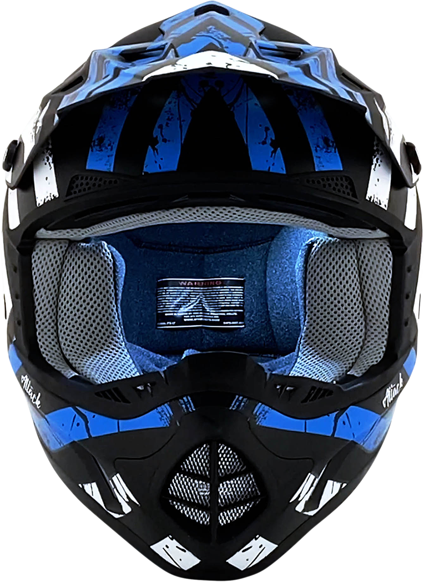 AFX FX-17 Helmet - Attack - Matte Black/Blue - 3XL 0110-7643