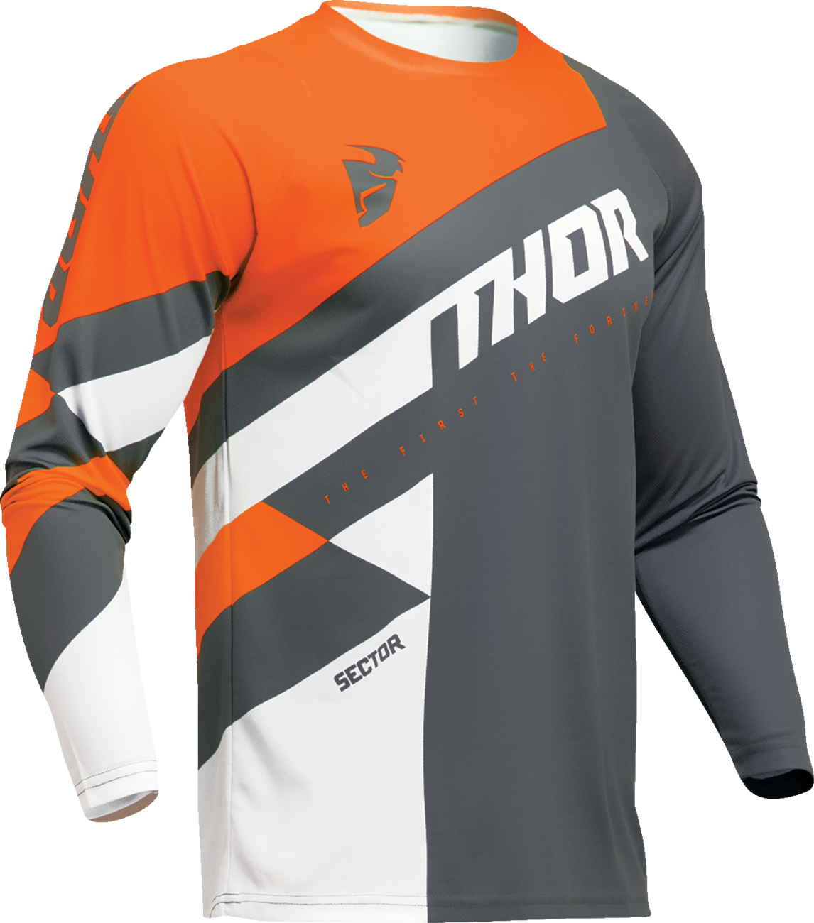 THOR Sector Checker Jersey - Charcoal/Orange - Small 2910-7587