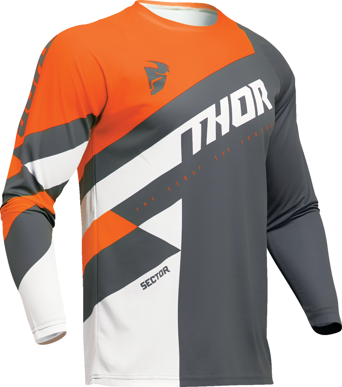THOR Sector Checker Jersey - Charcoal/Orange - 2XL 2910-7591