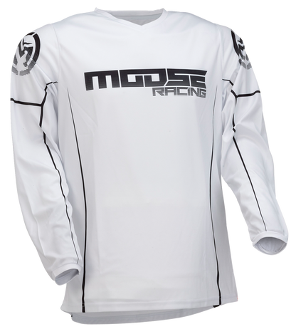 MOOSE RACING Qualifier® Jersey - Black/White - 4XL 2910-7194