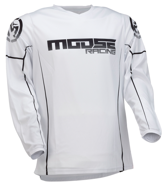 MOOSE RACING Qualifier® Jersey - Black/White - Small 2910-7188