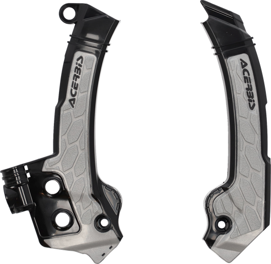 ACERBIS X-Grip Frame Guards - Black/Gray 2979601001