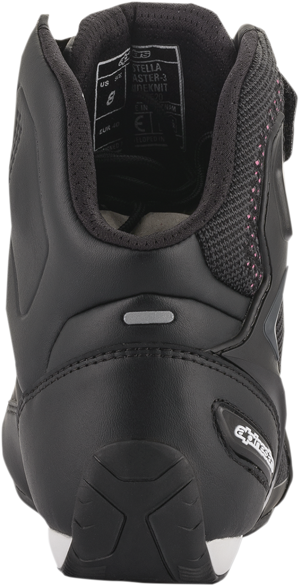 Zapatos ALPINESTARS Stella Faster-3 Rideknit - Negro/Amarillo/Rosa - US 6 251052014396 