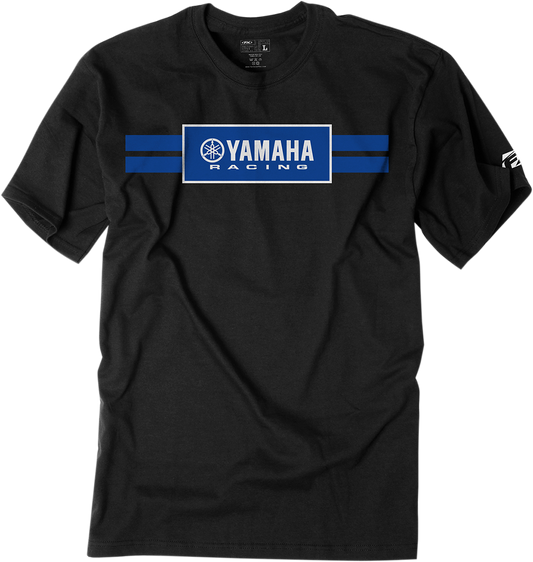 FACTORY EFFEX Yamaha Racing Stripe T-Shirt - Black - Large 19-87204