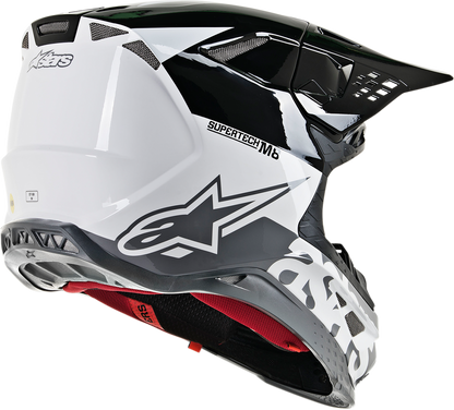 ALPINESTARS Supertech M8 Helmet - Radium - MIPS - White/Black/Mid Gray Glossy - XS 8301519-2182-XS