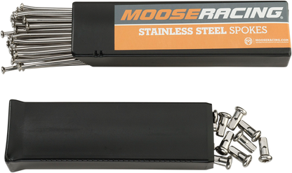 MOOSE RACING Spoke Set - Stainless Steel - Rear - 17" 1-22-227-S
