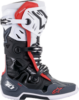 Botas superventiladas ALPINESTARS Tech 10 - Negro/Blanco/Gris/Rojo - US 9 2010520-1213-9 