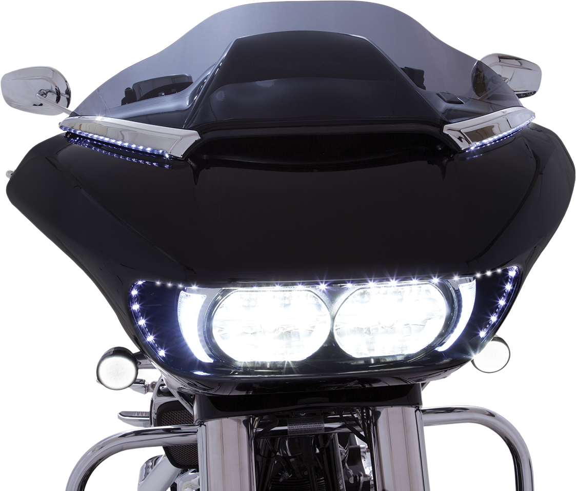 Embellecedor de parabrisas LED CIRO - 15-20 FLTR - Cromo 11050 