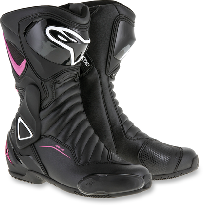 Botas con ventilación ALPINESTARS SMX-6 v2 - Negro/Rosa/Blanco - EE. UU. 8 / UE 39 2223117-1132-39