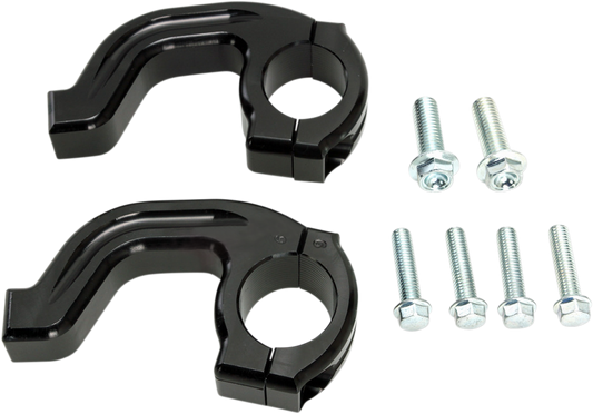 MOOSE RACING Handguard Clamp - Contour - Magura - Black 50-236B