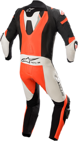 Traje de 1 pieza ALPINESTARS Missile Ignition v2 - Negro/Blanco/Rojo Fluorescente - US 38 / EU 48 3150222-1231-48