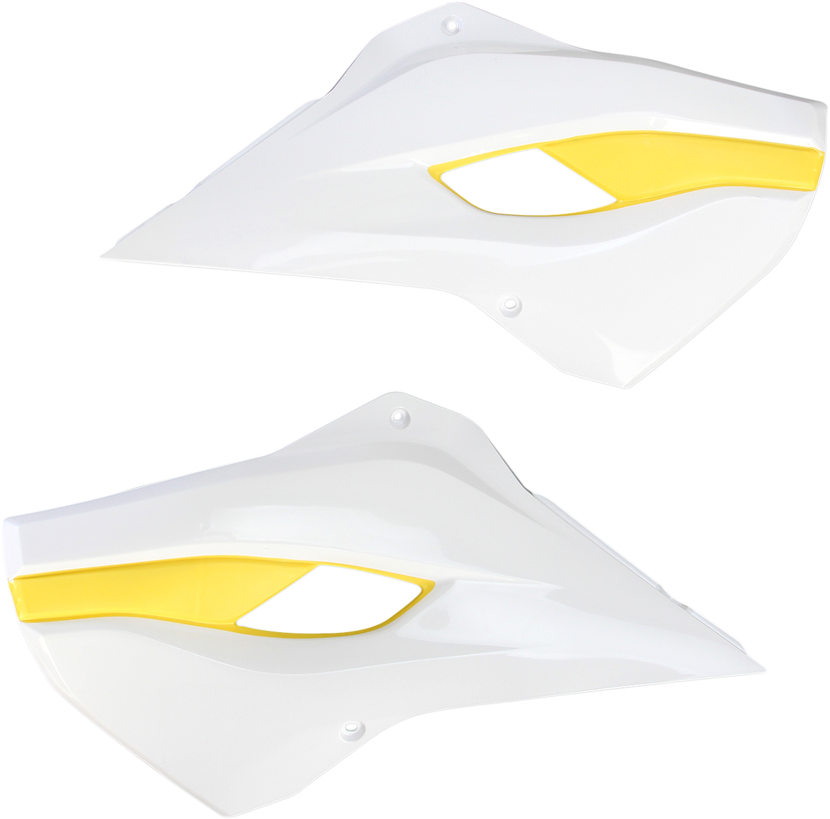 ACERBIS Radiator Shrouds - White/Yellow 2393411070