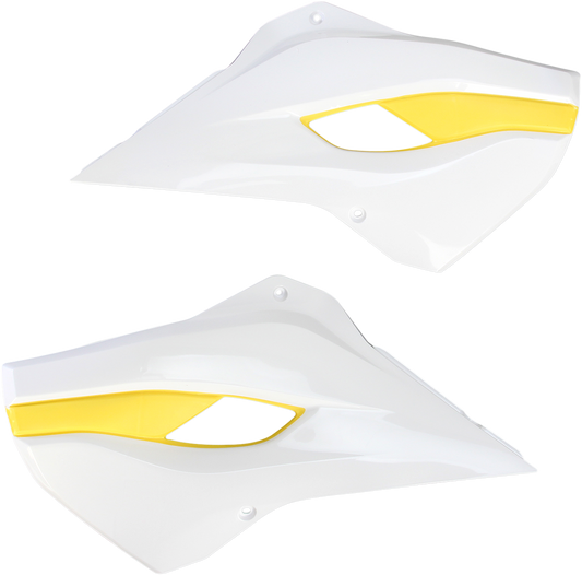 ACERBIS Radiator Shrouds - White/Yellow 2393411070