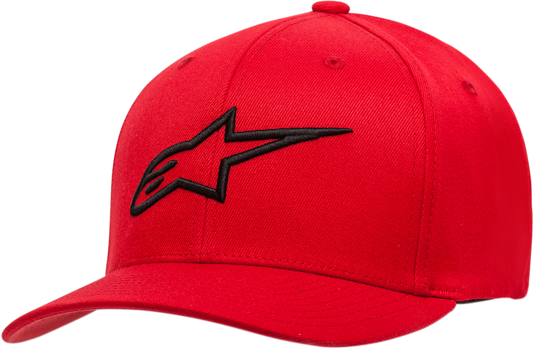 ALPINESTARS Ageless Curve Hat - Red/Black- Small/Medium 1017810103010SM