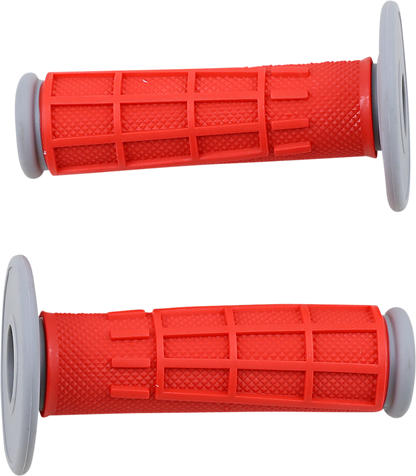 MOOSE RACING Grips - Compound - Half-Waffle - Red 1MG2315-REM