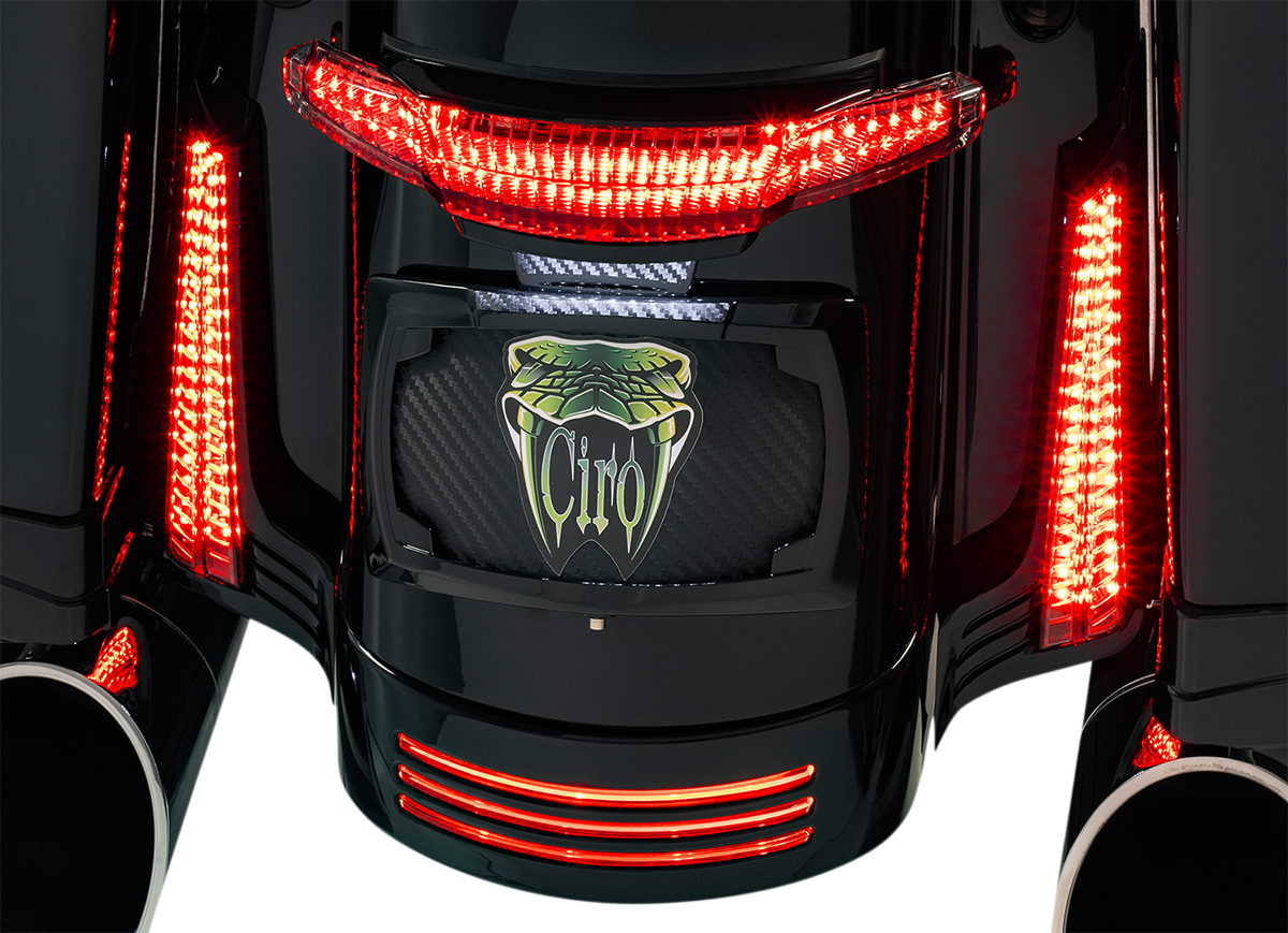 Luces LED del panel de relleno CIRO - Negro/Rojo 40046 