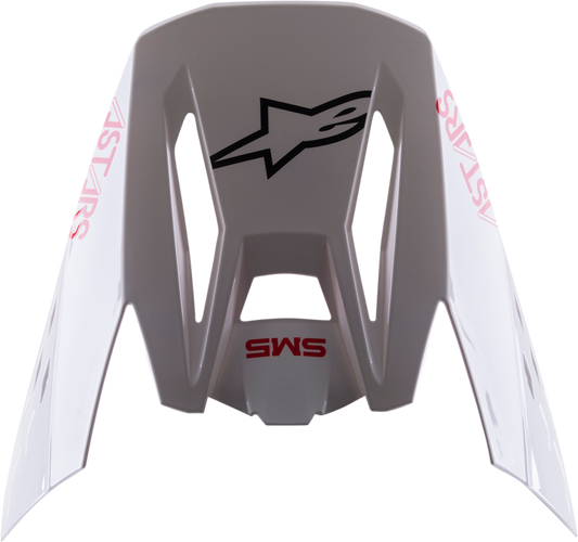 ALPINESTARS SM5 Visor - Bond - White/Red 8983422-2032