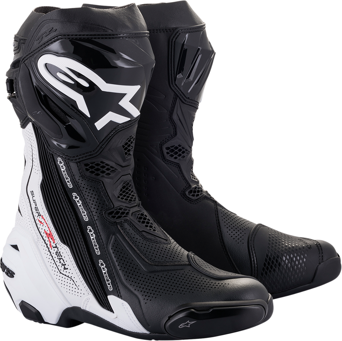 ALPINESTARS Supertech V Boots - Black/White - US 12 / EU 47 2220121-12-47