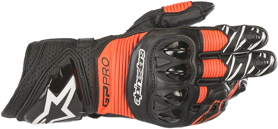 ALPINESTARS GP Pro R3 Gloves - Black/Fluo Red - XL 3556719-1030-XL