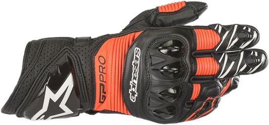 Guantes ALPINESTARS GP Pro R3 - Negro/Rojo Fluo - XL 3556719-1030-XL 