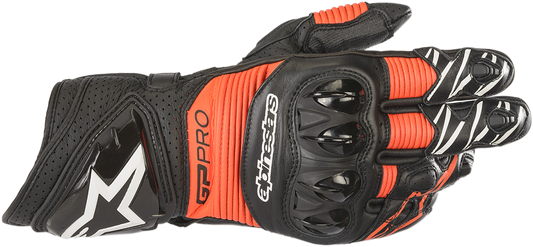 ALPINESTARS GP Pro R3 Gloves - Black/Fluo Red - Large 3556719-1030-L