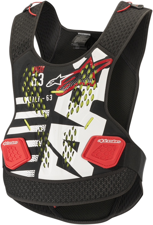 ALPINESTARS Sequence Chest Protector - Black/White/Red - XL/2XL 6701819-123-XLX
