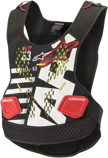 ALPINESTARS Sequence Chest Guard - Black/White/Red - M/L 6701819-123-ML