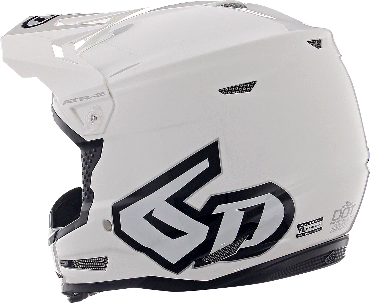 6D ATR-2Y Helmet - Gloss White - XL 11-5613