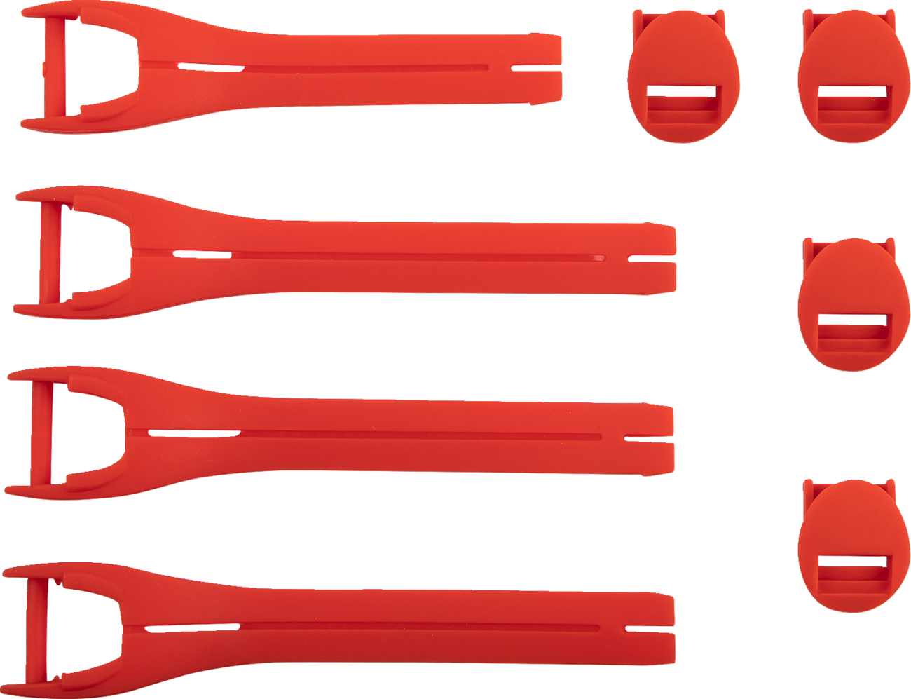 MOOSE RACING Qualifier Boot Strap Kit - Red - Size 7-9 3430-1013