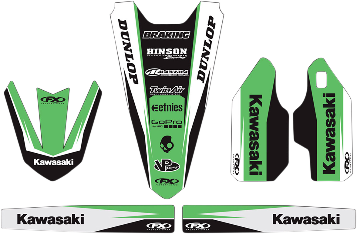 Gráfico del kit de molduras FACTORY EFFEX - Kawasaki 19-50130 