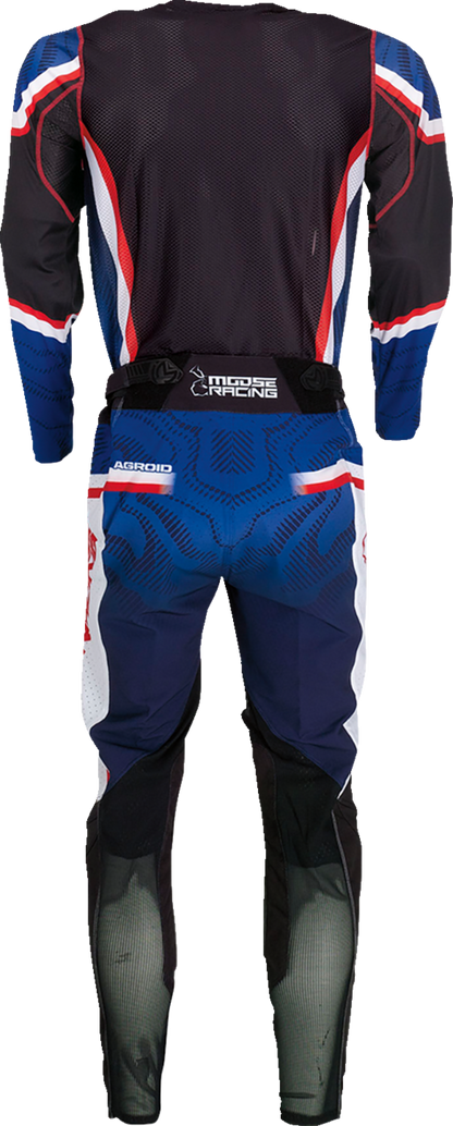 MOOSE RACING Agroid Pants - Red/White/Blue/Black - 38 2901-10688