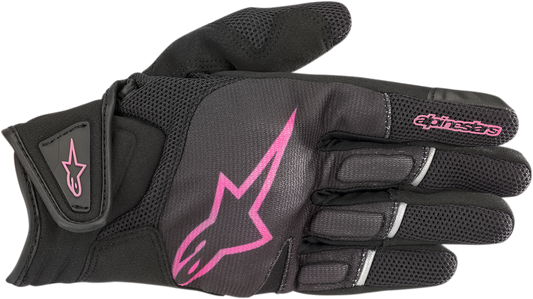 ALPINESTARS Stella Atom Gloves - Black/Fuchsia - Medium 3594018-1039-M