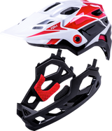 KALI Child Maya Full Face Helmet - Race - Gloss White/Red/Black 0221922112
