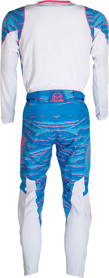 MOOSE RACING Qualifier Jersey - Blue/Pink - 5XL 2910-6957