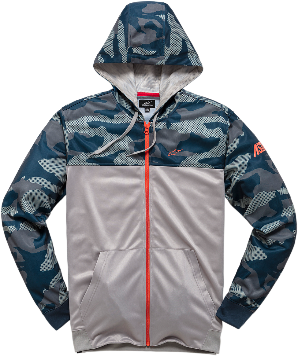 ALPINESTARS Reckon Zip Hoodie - Camo Navy - Large 1210530009071L