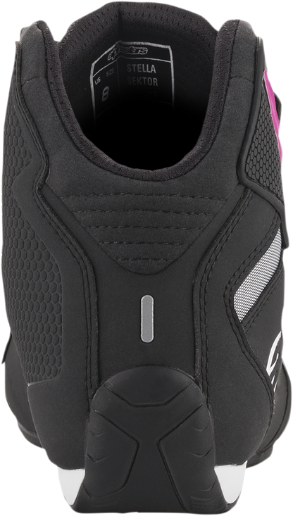 ALPINESTARS Women's Sektor Shoes - Black/Pink - US 6 251571910396